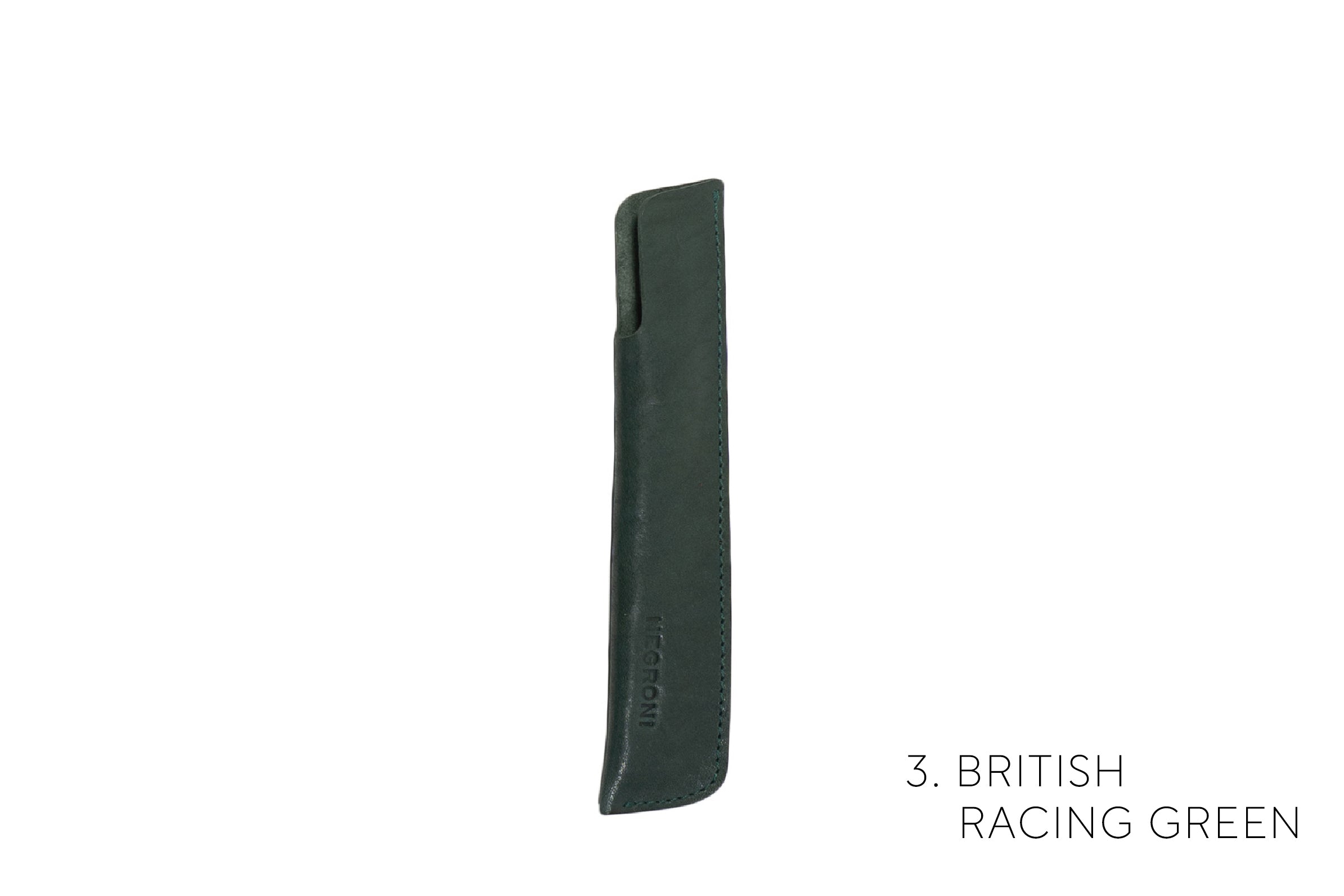 Leather pen sleeve (Lombardia tan)