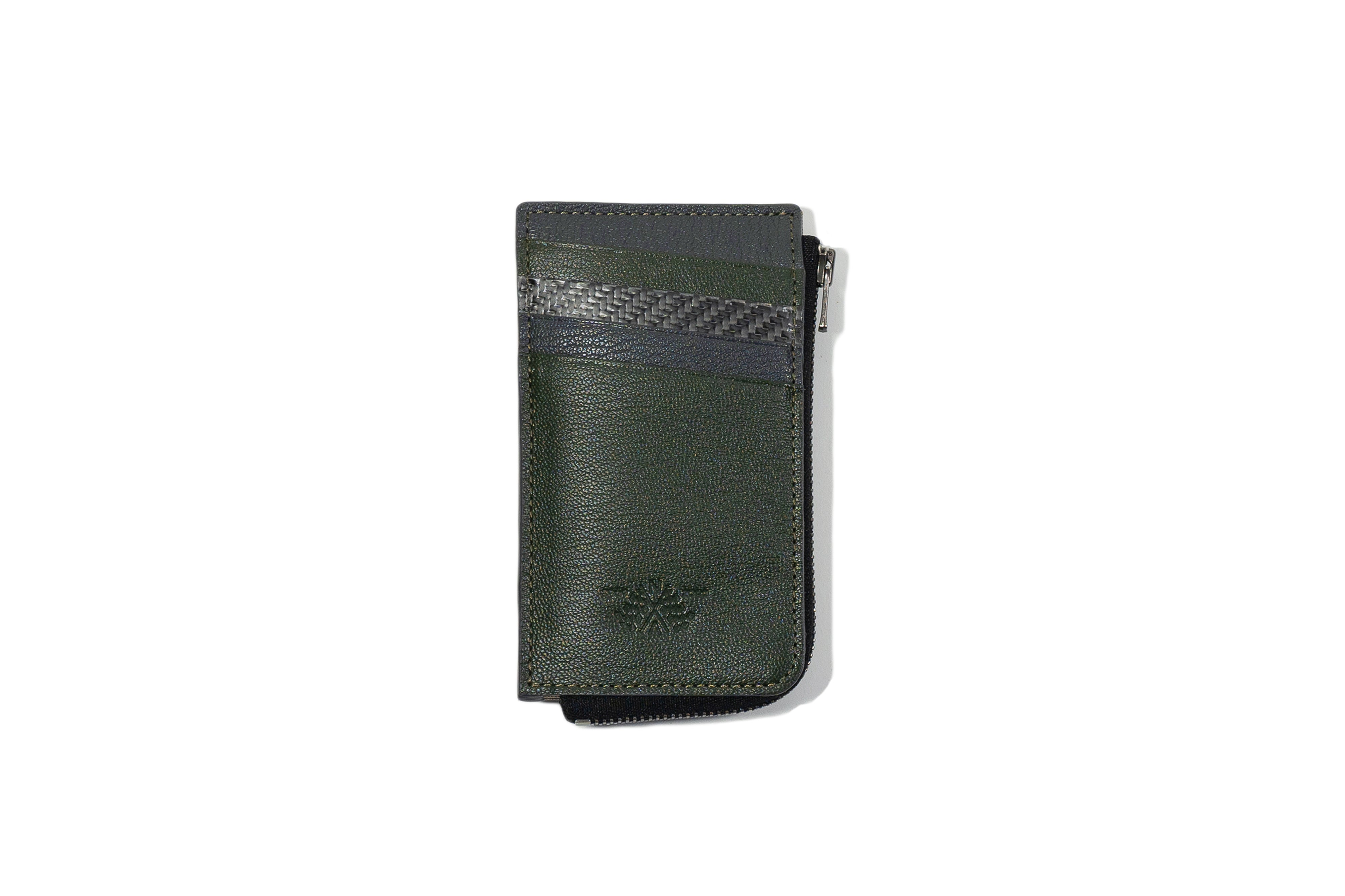 Racing Stripe Wallet Hunter Green
