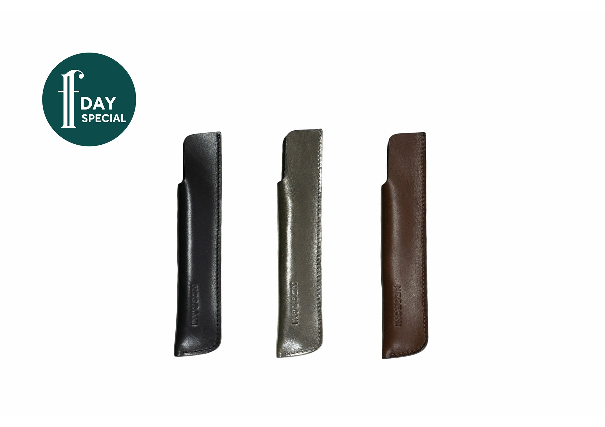 Leather pen sleeve (Wet track calf)